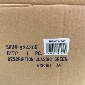 Green Biscuit Jar